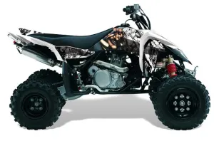 Suzuki LTR 450 ATV Graphic Kit - 2006-2009 Mad Hatter White