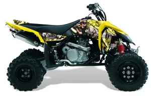 Suzuki LTR 450 ATV Graphic Kit - 2006-2009 Mad Hatter Yellow
