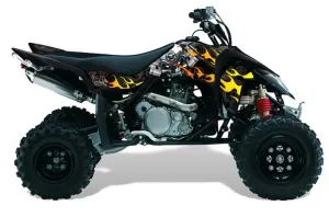 Suzuki LTR 450 ATV Graphic Kit - 2006-2009 Motorhead Black