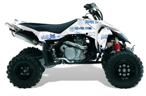Suzuki LTR 450 ATV Graphic Kit - 2006-2009 Silver Star - Silverhaze Blue