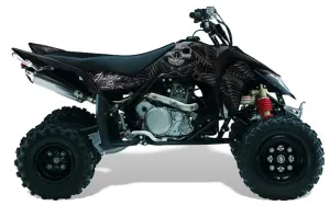 Suzuki LTR 450 ATV Graphic Kit - 2006-2009 Skulls N Hammer Silver