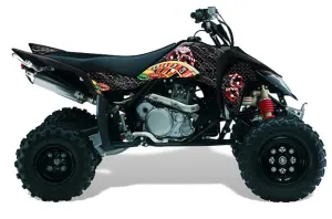 Suzuki LTR 450 ATV Graphic Kit - 2006-2009 Vegas Baller Black