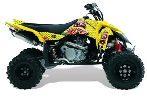 Suzuki LTR 450 ATV Graphic Kit - 2006-2009 Vegas Baller Yellow