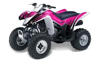 Suzuki LTZ 250 ATV Graphic Kit - 2004-2011 Diamond Flames Pink