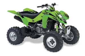 Suzuki LTZ 400 ATV Graphic Kit - 2003-2008 Diamond Flames Green