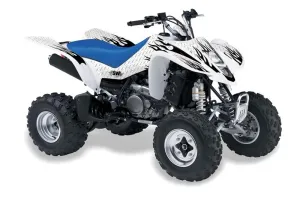 Suzuki LTZ 400 ATV Graphic Kit - 2003-2008 Diamond Flames White