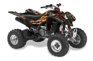 Suzuki LTZ 400 ATV Graphic Kit - 2003-2008 Firestorm Black