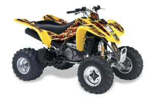 Suzuki LTZ 400 ATV Graphic Kit - 2003-2008 Firestorm Yellow