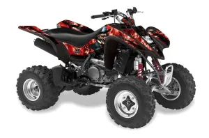 Suzuki LTZ 400 ATV Graphic Kit - 2003-2008 Mad Hatter Red