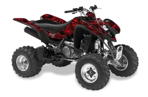 Suzuki LTZ 400 ATV Graphic Kit - 2003-2008 Skulls and Hammers Red