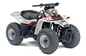 Suzuki QuadSport LT 80 ATV Graphic Kit - 1987-2006 Bone Collector White
