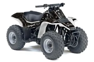 Suzuki QuadSport LT 80 ATV Graphic Kit - 1987-2006 Reaper Black