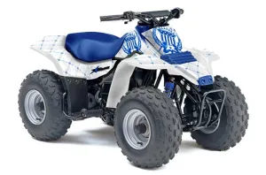 Suzuki QuadSport LT 80 ATV Graphic Kit - 1987-2006 Silver Star - Reloaded Blue