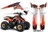 Suzuki LT 230/R ATV Graphic Kit - All Years Carbon X Orange