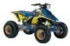Suzuki LT 250 / 250 R ATV Graphic Kit - 1985-1992 Mad Hatter Yellow