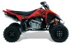 Suzuki LTR 450 ATV Graphic Kit - 2006-2009 Diamond Flames Red