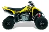 Suzuki LTR 450 ATV Graphic Kit - 2006-2009 Diamond Flames Yellow