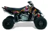Suzuki LTR 450 ATV Graphic Kit - 2006-2009 Ed Hardy - Love Kills Black