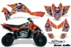 Suzuki LTR 450 ATV Graphic Kit - 2006-2009 Ed Hardy - Love Kills Red
