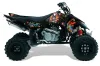 Suzuki LTR 450 ATV Graphic Kit - 2006-2009 Ed Hardy - Pirates Black