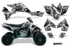 Suzuki LTR 450 ATV Graphic Kit - 2006-2009 Guns Silver