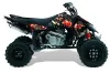 Suzuki LTR 450 ATV Graphic Kit - 2006-2009 Mad Hatter Black
