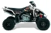 Suzuki LTR 450 ATV Graphic Kit - 2006-2009 Mad Hatter White