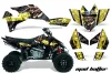 Suzuki LTR 450 ATV Graphic Kit - 2006-2009 Mad Hatter Yellow
