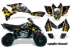 Suzuki LTR 450 ATV Graphic Kit - 2006-2009 Motorhead Black