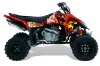 Suzuki LTR 450 ATV Graphic Kit - 2006-2009 Motorhead Mandy Red