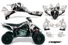 Suzuki LTR 450 ATV Graphic Kit - 2006-2009 Reaper White
