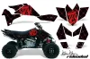Suzuki LTR 450 ATV Graphic Kit - 2006-2009 Silver Star - Reloaded Red
