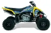 Suzuki LTR 450 ATV Graphic Kit - 2006-2009 Silver Star - Silverhaze Yellow