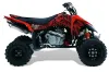 Suzuki LTR 450 ATV Graphic Kit - 2006-2009 Skulls N Hammer Red