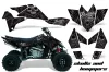Suzuki LTR 450 ATV Graphic Kit - 2006-2009 Skulls N Hammer Silver