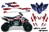 Suzuki LTR 450 ATV Graphic Kit - 2006-2009 Stars N Stripes Red