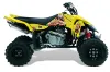 Suzuki LTR 450 ATV Graphic Kit - 2006-2009 Vegas Baller Yellow