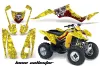 Suzuki LTZ 250 ATV Graphic Kit - 2004-2011 Bone Collector Yellow