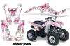 Suzuki LTZ 250 ATV Graphic Kit - 2004-2011 Butterfly Pink
