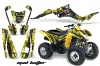 Suzuki LTZ 250 ATV Graphic Kit - 2004-2011 Mad Hatter Yellow