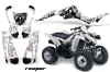 Suzuki LTZ 250 ATV Graphic Kit - 2004-2011 Reaper White