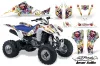 Suzuki LTZ 400 ATV Graphic Kit - 2003-2008 Ed Hardy - Love Kills White