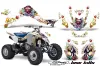 Suzuki LTZ 400 ATV Graphic Kit - 2009-2016 Ed Hardy - Love Kills White