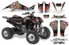 Suzuki LTZ 400 ATV Graphic Kit - 2003-2008 Ed Hardy - Pirates White