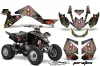 Suzuki LTZ 400 ATV Graphic Kit - 2009-2016 Ed Hardy - Pirates White