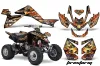 Suzuki LTZ 400 ATV Graphic Kit - 2009-2016 Firestorm Black