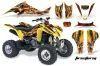 Suzuki LTZ 400 ATV Graphic Kit - 2003-2008 Firestorm Yellow