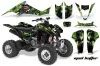 Suzuki LTZ 400 ATV Graphic Kit - 2003-2008 Mad Hatter Black