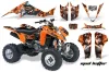 Suzuki LTZ 400 ATV Graphic Kit - 2003-2008 Mad Hatter Orange