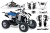 Suzuki LTZ 400 ATV Graphic Kit - 2003-2008 Mad Hatter White